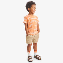Kids stretch chino drawstring short