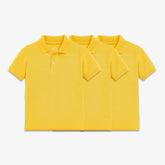 Kids short sleeve pique polo 3-pack