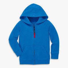 Kids zip hoodie in seasonal colors