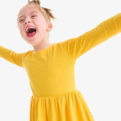 Kids long sleeve perfect pocket dress