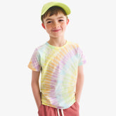 Kids rainbow tie-dye tee