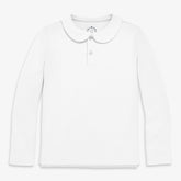 Kids long sleeve peter pan polo