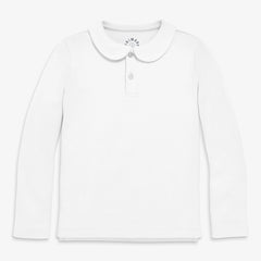 Kids long sleeve peter pan polo