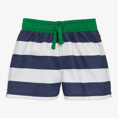 Clearance baby swim trunk in rugby stripe