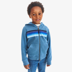 Clearance kids rainbow banner zip hoodie
