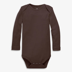 Clearance organic long sleeve babysuit in seasonal colors