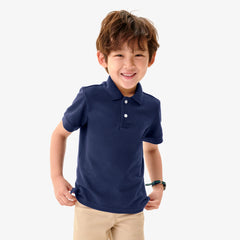 Kids short sleeve pique polo