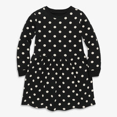 Clearance kids cozy pocket dress in dot