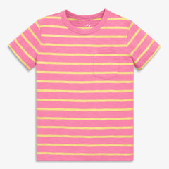 Kids slub pocket tee in stripe