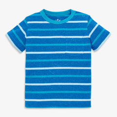 Clearance baby heathered pocket tee in stripe