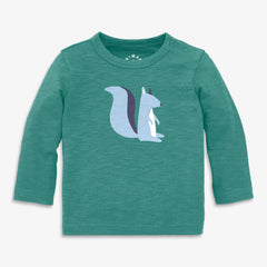 Baby long sleeve squirrel tee