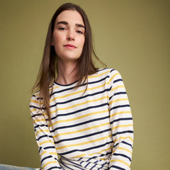 Women's fit long sleeve everyday stripe tee