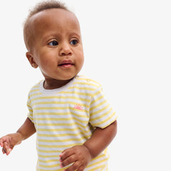 Baby embroidered stripe tee