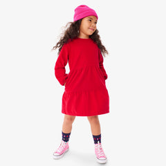 Clearance kids tiered corduroy dress