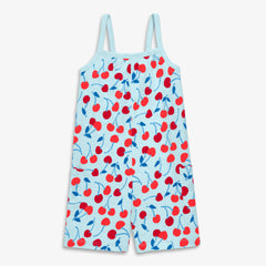 Clearance kids tank romper in cherries
