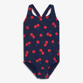 Kids tank swimsuit in cherries
