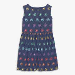 Clearance kids recess dress in rainbow cutout suns
