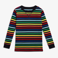 Clearance kids organic pj top in rainbow