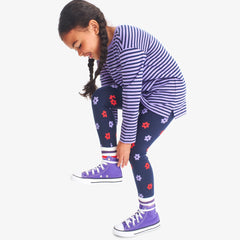 Clearance kids classic legging in violet blooms