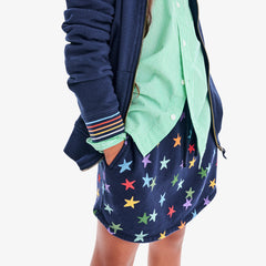 Clearance kids drawstring pocket skort in confetti stars