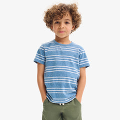 Kids heathered tee in stripe