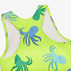 Kids swim tank & shortie set in octopus pals