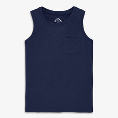 Kids slub pocket tank