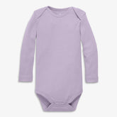 Clearance organic long sleeve babysuit in seasonal colors