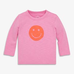 Baby long sleeve happy face tee