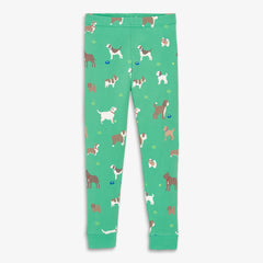 Kids organic PJ pant in dog park