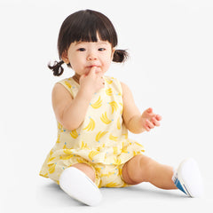 Baby tank and shorts set in bananas