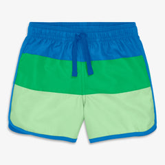 Kids color block board short