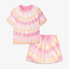 Kids tie-dye tee and short set