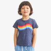 Kids rainbow wave tee