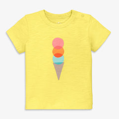 Baby rainbow scoops tee