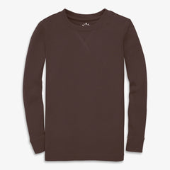 Clearance kids organic long sleeve pj top in seasonal colors