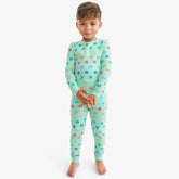 Clearance Kids organic rainbow clovers PJ set