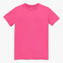 Kids pocket tee in seasonal colors