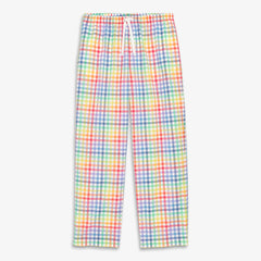 Unisex fit PJ pant in rainbow plaid