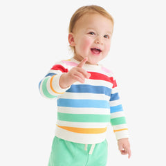 Baby sweatshirt in candy stripe