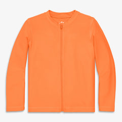 Kids long sleeve full-zip rash guard