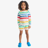 Kids recess short in candy stripe
