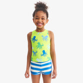 Kids swim short in stripe