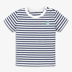 Baby embroidered stripe tee