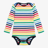 Clearance babysuit in rainbow stripe