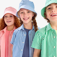 Clearance kids short sleeve button down in stripe