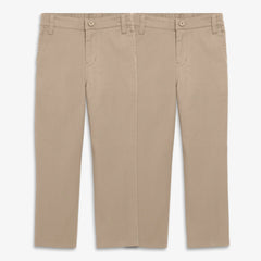 Kids stretch chino elastic-back pant 2-pack