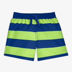 Clearance baby swim trunk in rugby stripe