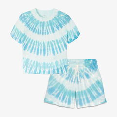 Kids tie-dye tee and short set