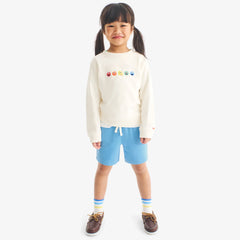 Kids Sesame Street friends embroidered sweatshirt